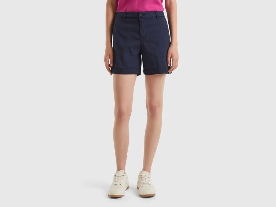 Stretch cotton bermudas