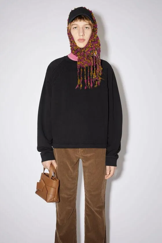 Crew neck logo tape sweatshirt