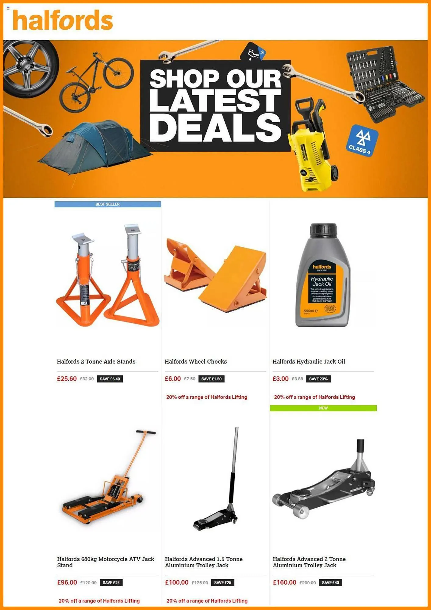 Halfords leaflet from 14 June to 31 August 2023 - Catalogue Page 4