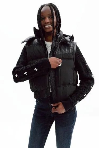 Chaqueta acolchada desmontable