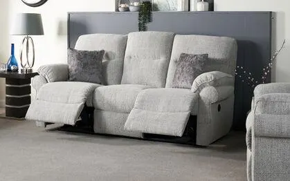 Kelbrook Fabric 3 Seater Power Recliner Sofa