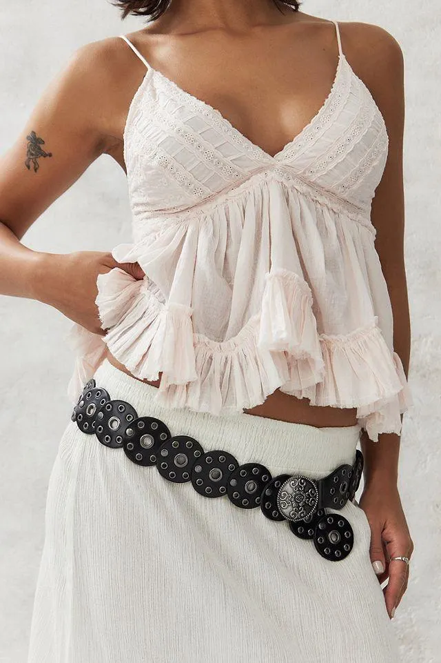 UO - Petite ceinture en cuir Concho