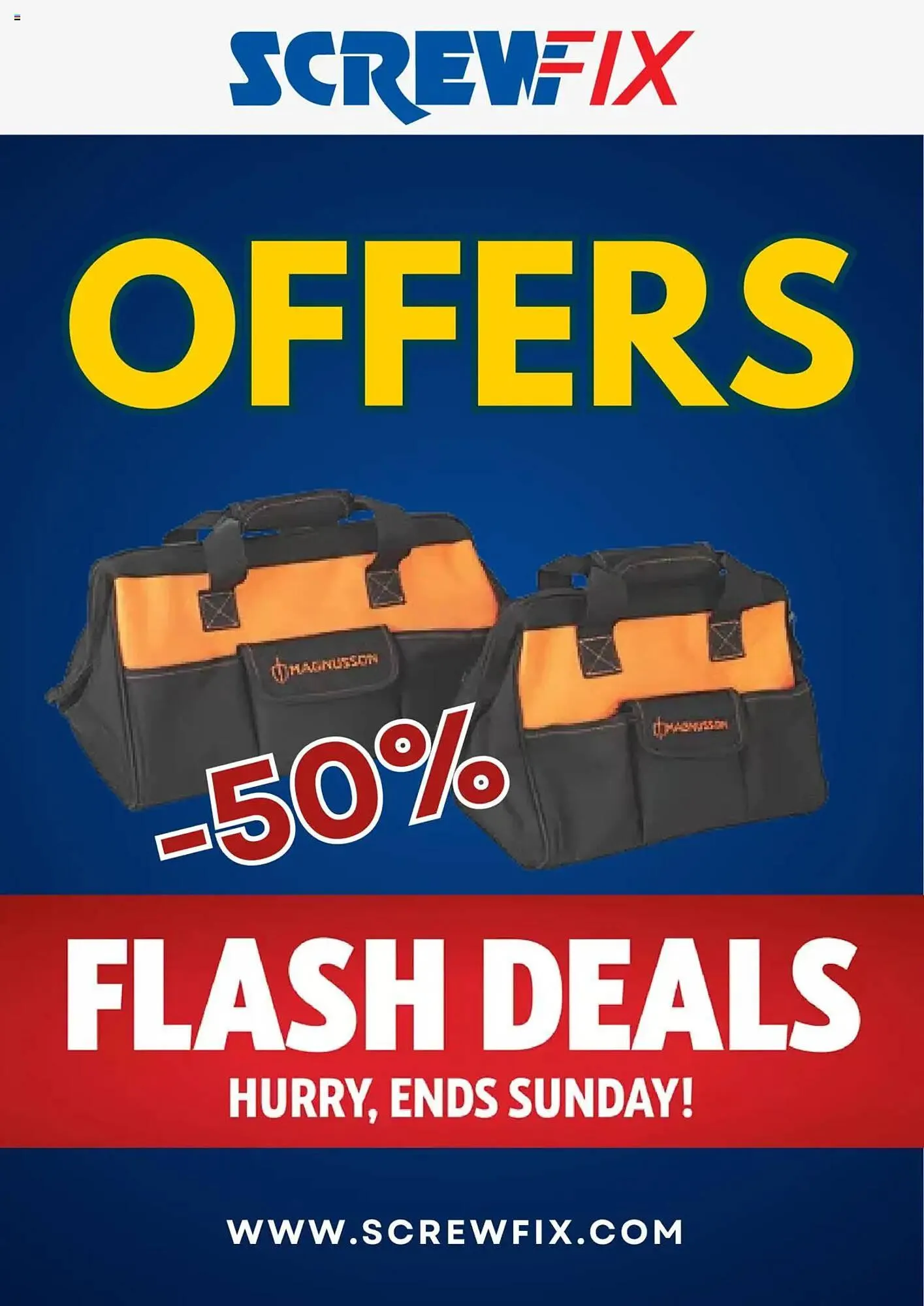 Screwfix leaflet from 24 February to 23 March 2025 - Catalogue Page 1