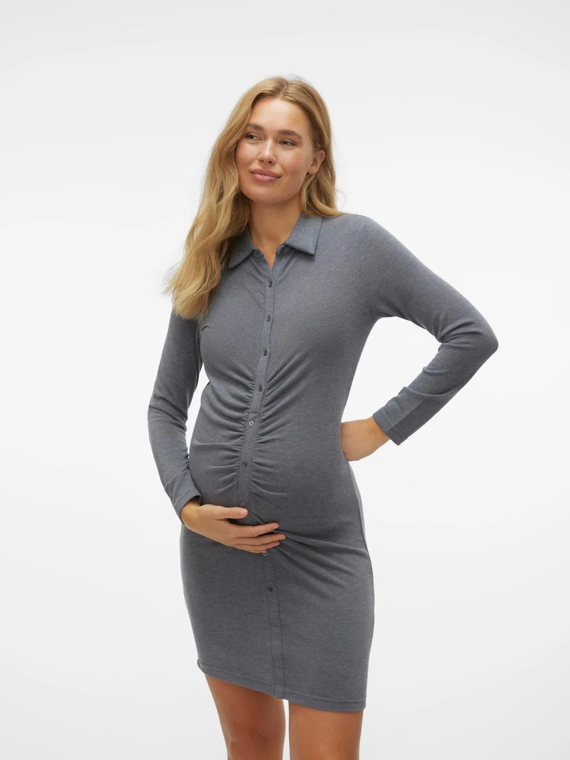 Bodycon Fit Split neck Dress