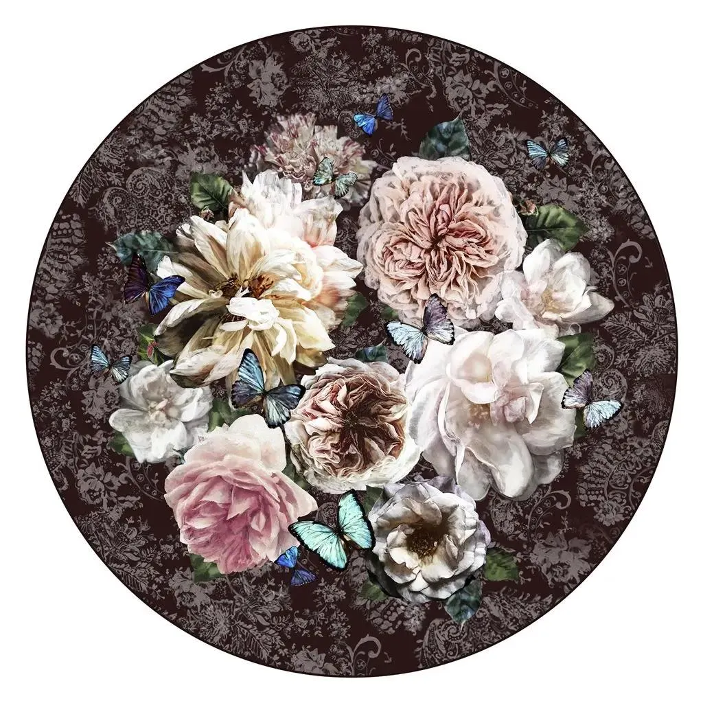 Pahari Rosewood Round Rug