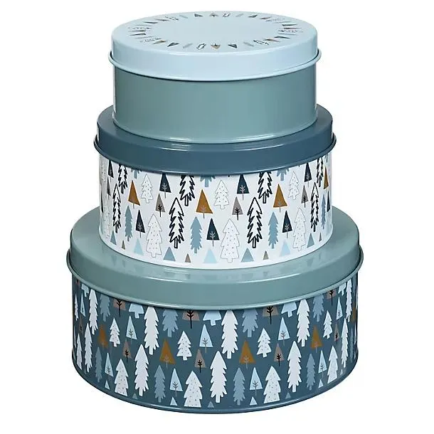 Lakeland Alpine Forest 3 Nesting Cake Tins