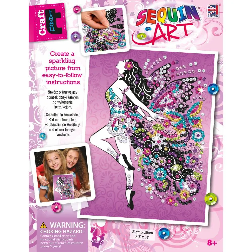 Sequin Art Craft Teen Craft - Fairy
