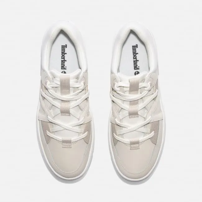 Laurel Court Lace-Up Low Trainer for Women in Grey