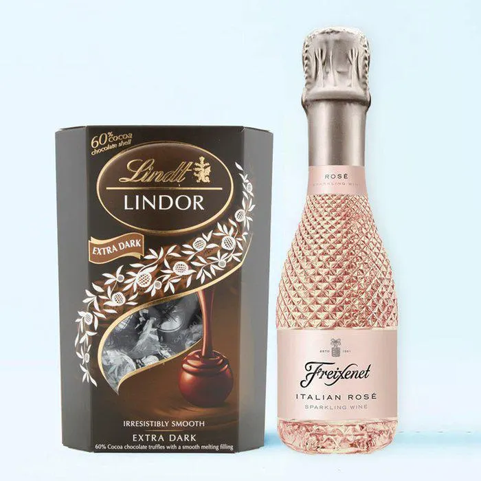 Mini Rose Friexenet & Lindt Dark 200g