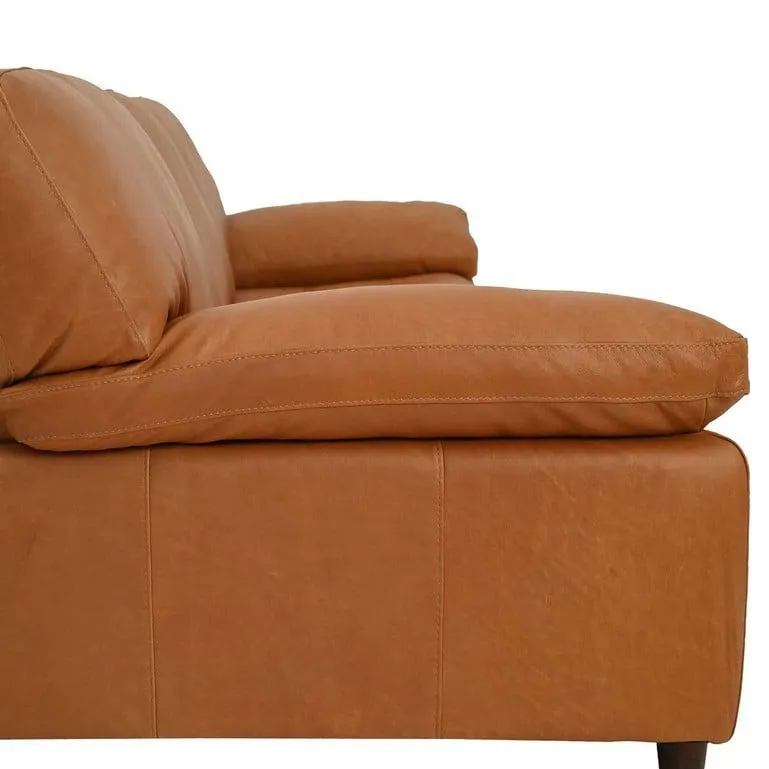 Leather Tufted 3 Seater Sofa