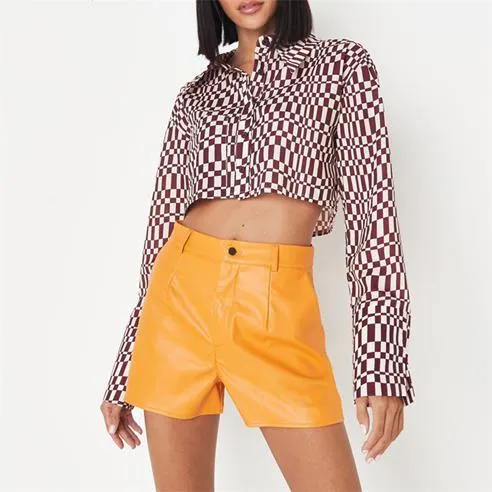 Faux Leather Shorts