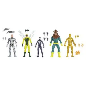 Spider-Man: Marvel Legends Action Figure 5-Pack: Spider-Man, Silvermane, Human Fly, Molten Man & Razorback