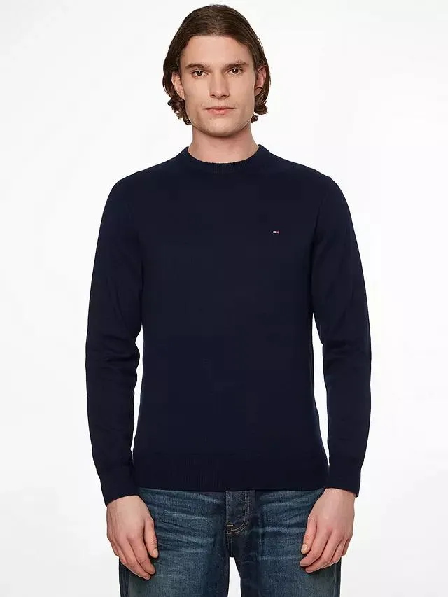 Tommy Hilfiger Pima Cotton Cashmere Blend Jumper, Desert Sky