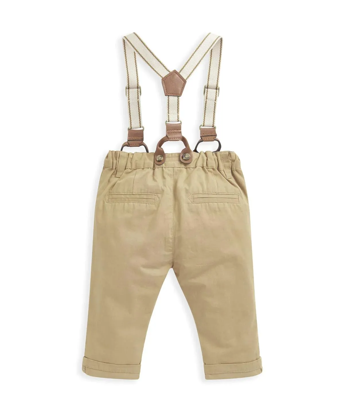 Braced Chinos - Camel Brown