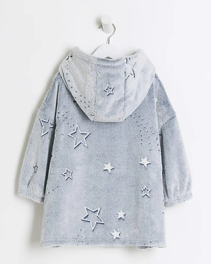 Mini boys glow in the dark hooded blanket