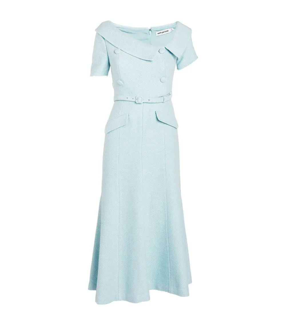 Belted Asymmetric Dress