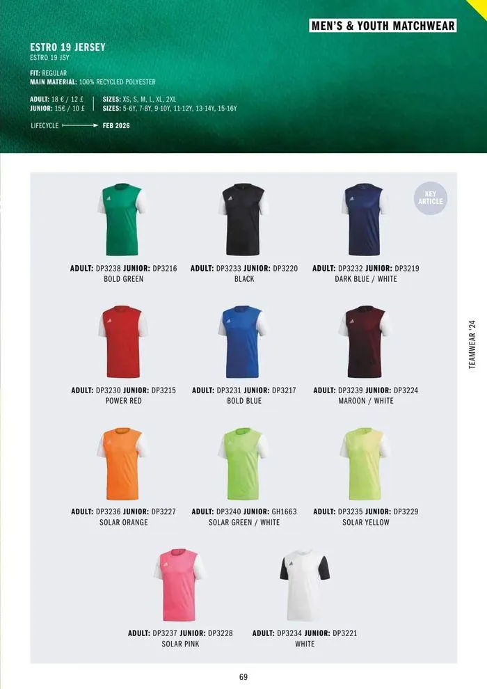 Adidas Teamwear 2024 from 11 March to 31 December 2024 - Catalogue Page 69