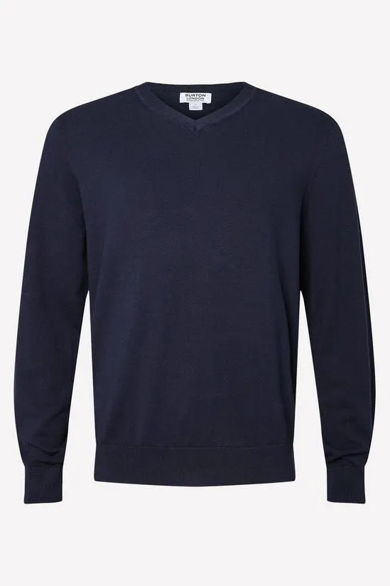 Cotton Rich V Neck Jumper