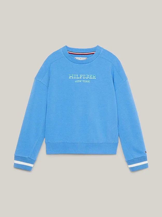 Hilfiger Monotype Metallic Logo Relaxed Sweatshirt