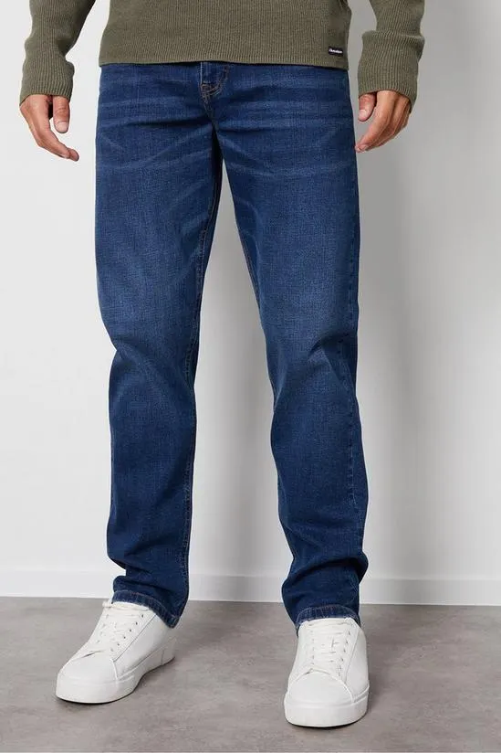 'Canterbury' Straight Fit Jeans With Stretch