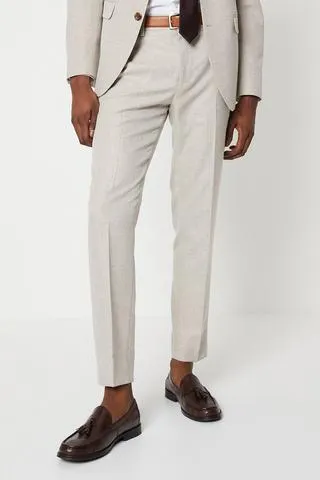 Slim Fit Semi Plain Suit Trousers