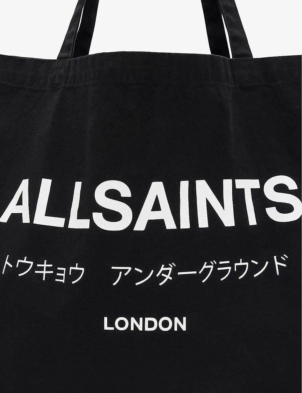 Underground logo-print cotton-canvas tote bag