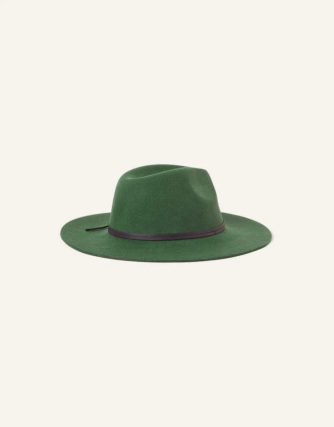 Wool Fedora Green