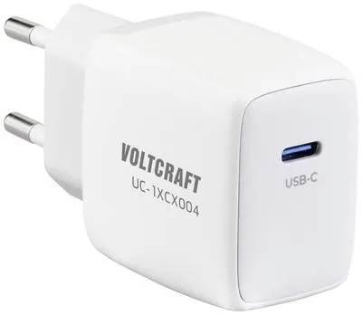 VOLTCRAFT UC-1XCX004 VC-13158215 USB charger Indoors Max. output current 3 A 1 x USB-C® USB Power Delivery (USB-PD)