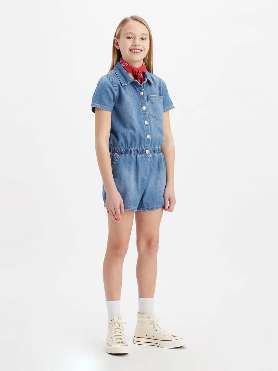 Teenager Denim Romper