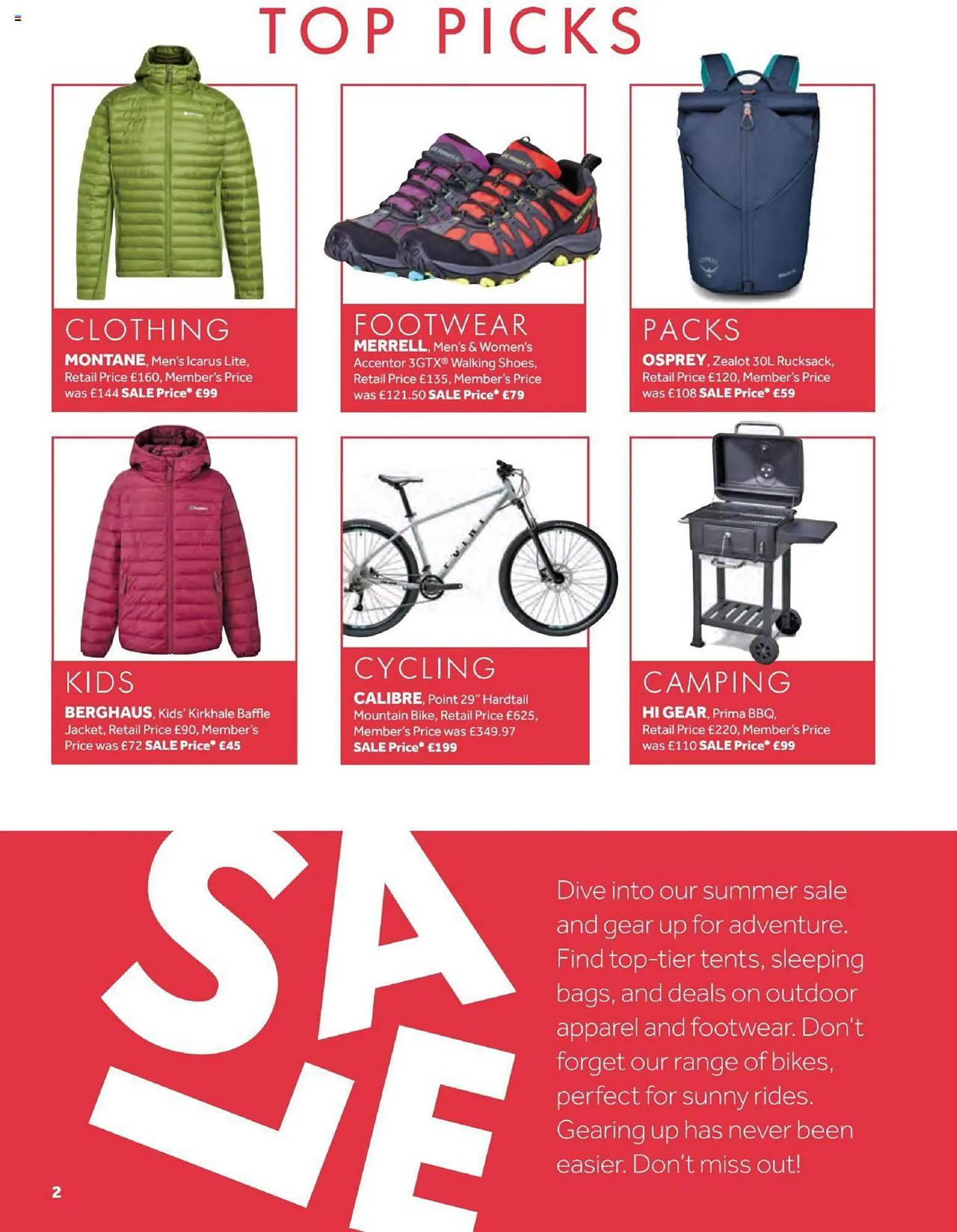GO Outdoors Weekly Offers from 13 July to 13 September 2023 - Catalogue Page 2