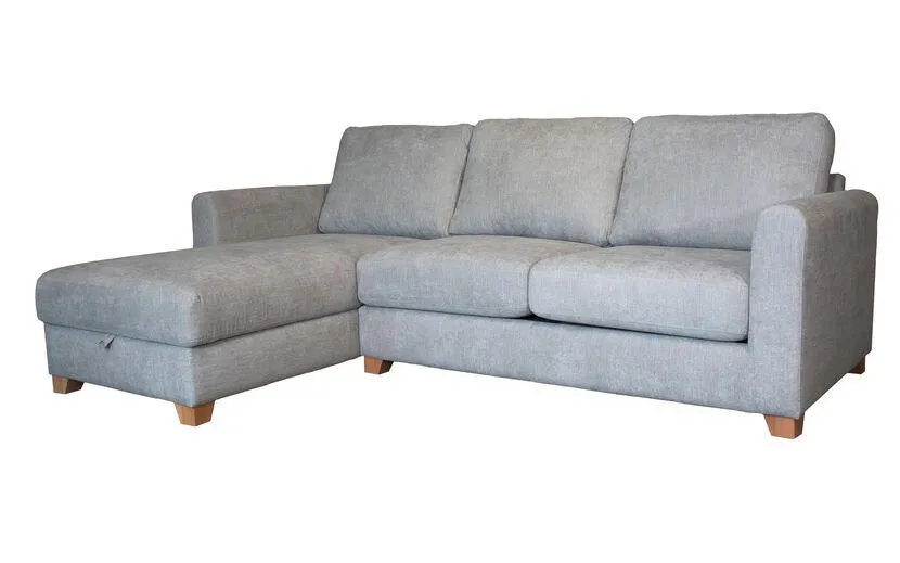 Aisling Fabric Left Hand Facing Chaise Storage Sofa Bed