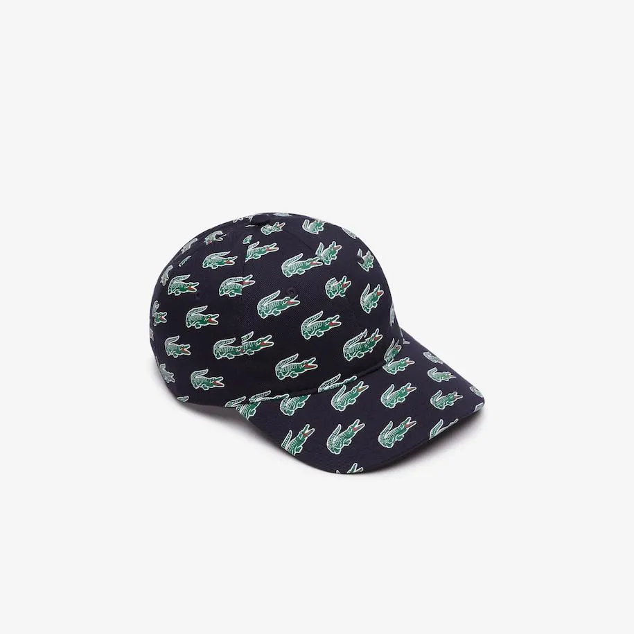 Croc Print Cotton Cap