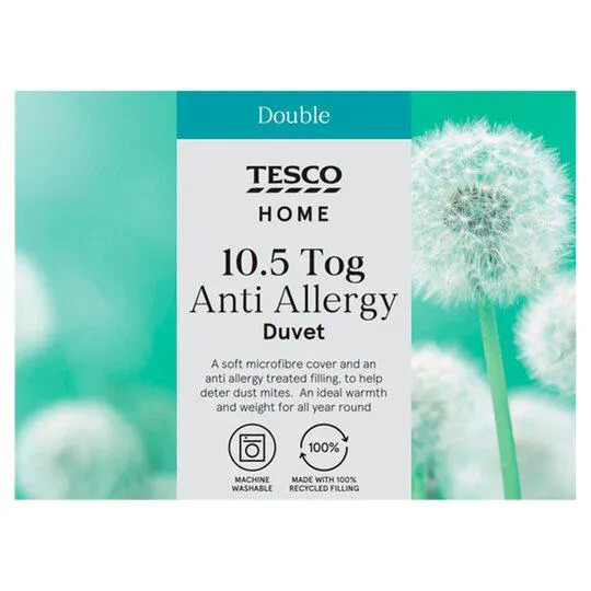 Tesco Anti Allergy Duvet 10.5 Tog Duvet Double