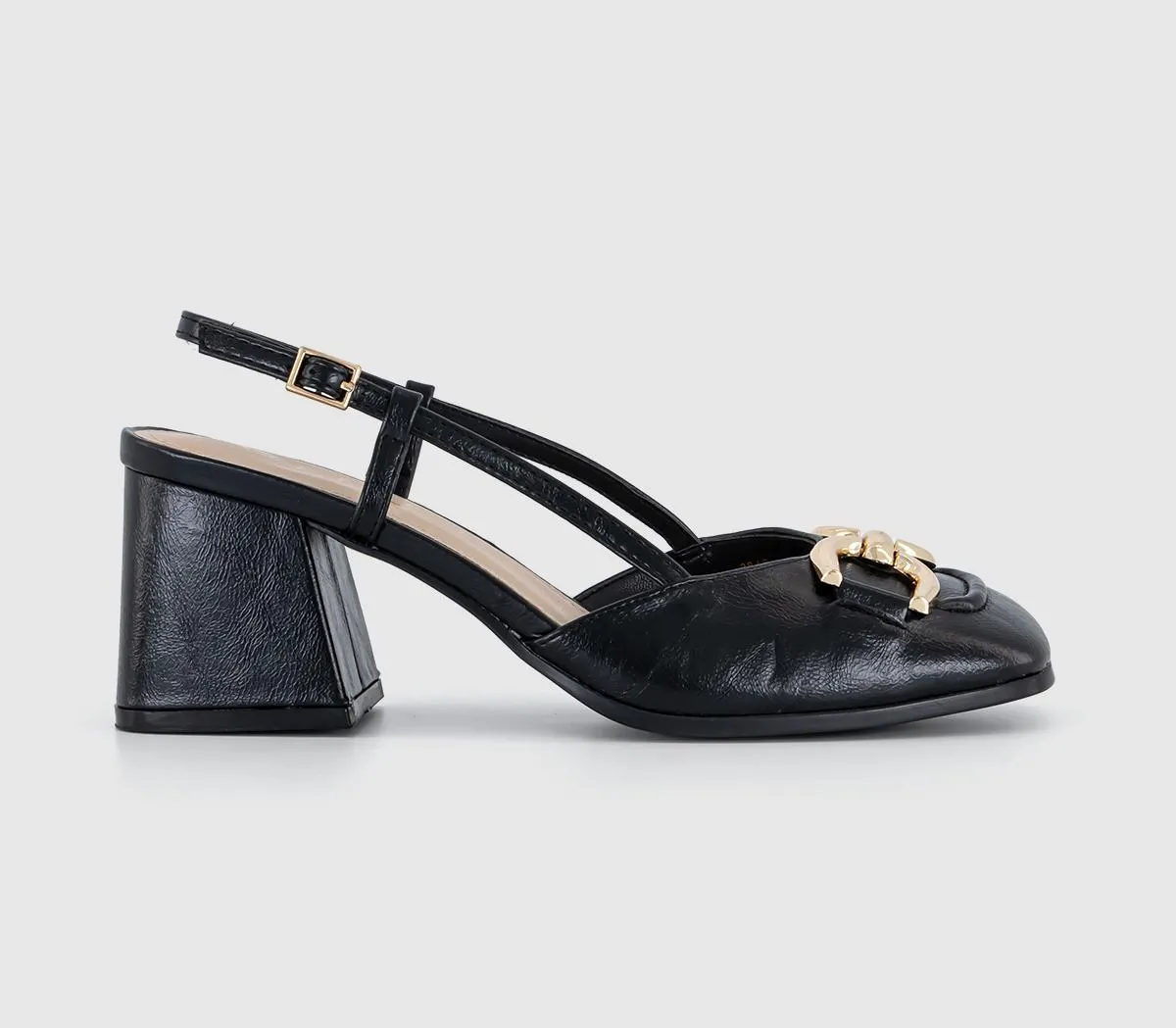 Marnie- Snaffle Trim Sling Court Heels