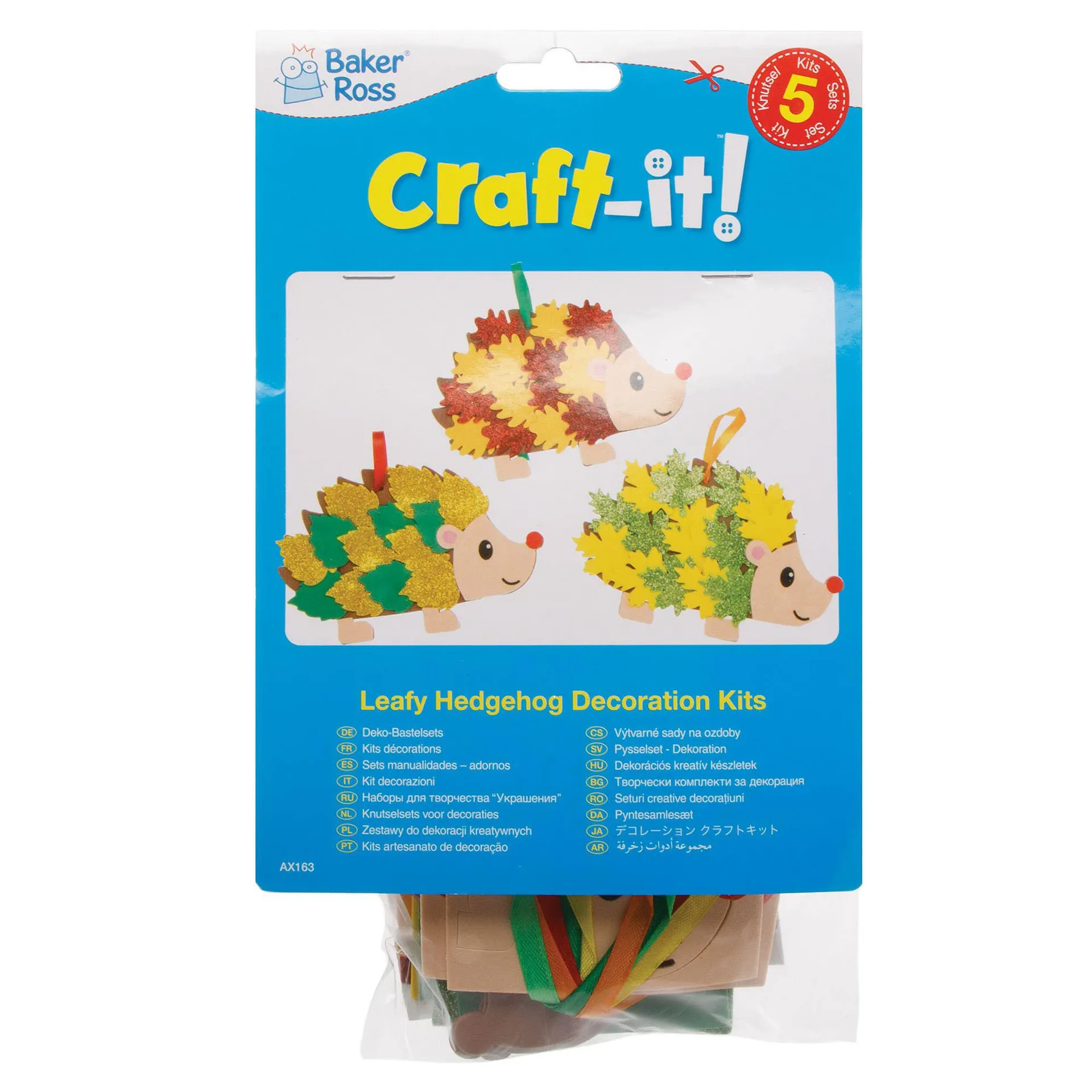 Leafy Hedgehog Decoration Kits