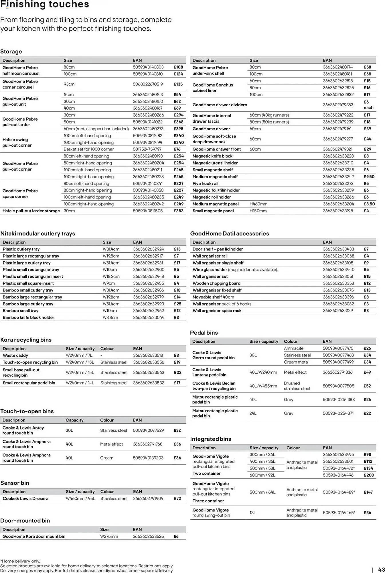 B&Q leaflet from 16 June to 1 January 2026 - Catalogue Page 43