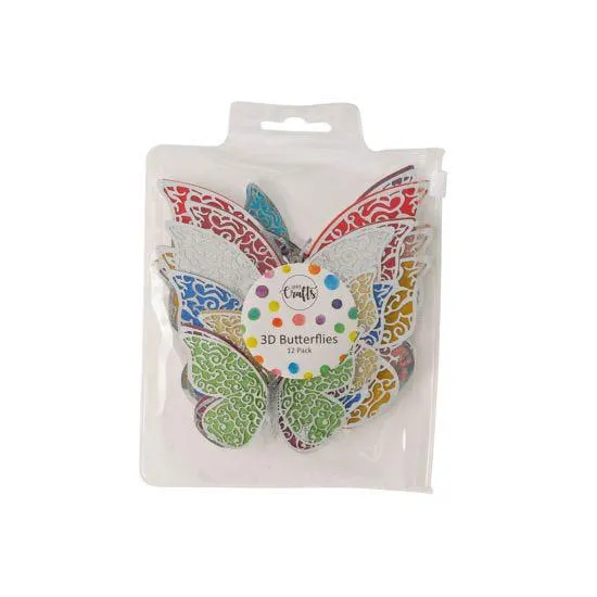1893 Crafts Butterfly Decorations Pack of 12