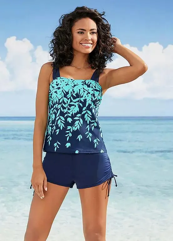 bonprix Floral Print Tankini Set