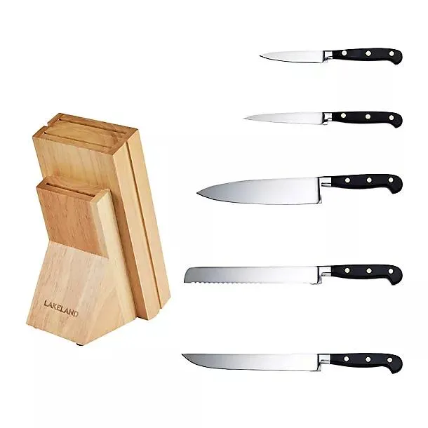 Lakeland Multi Knife Block Fully Forged 5-Piece Knife Bundle