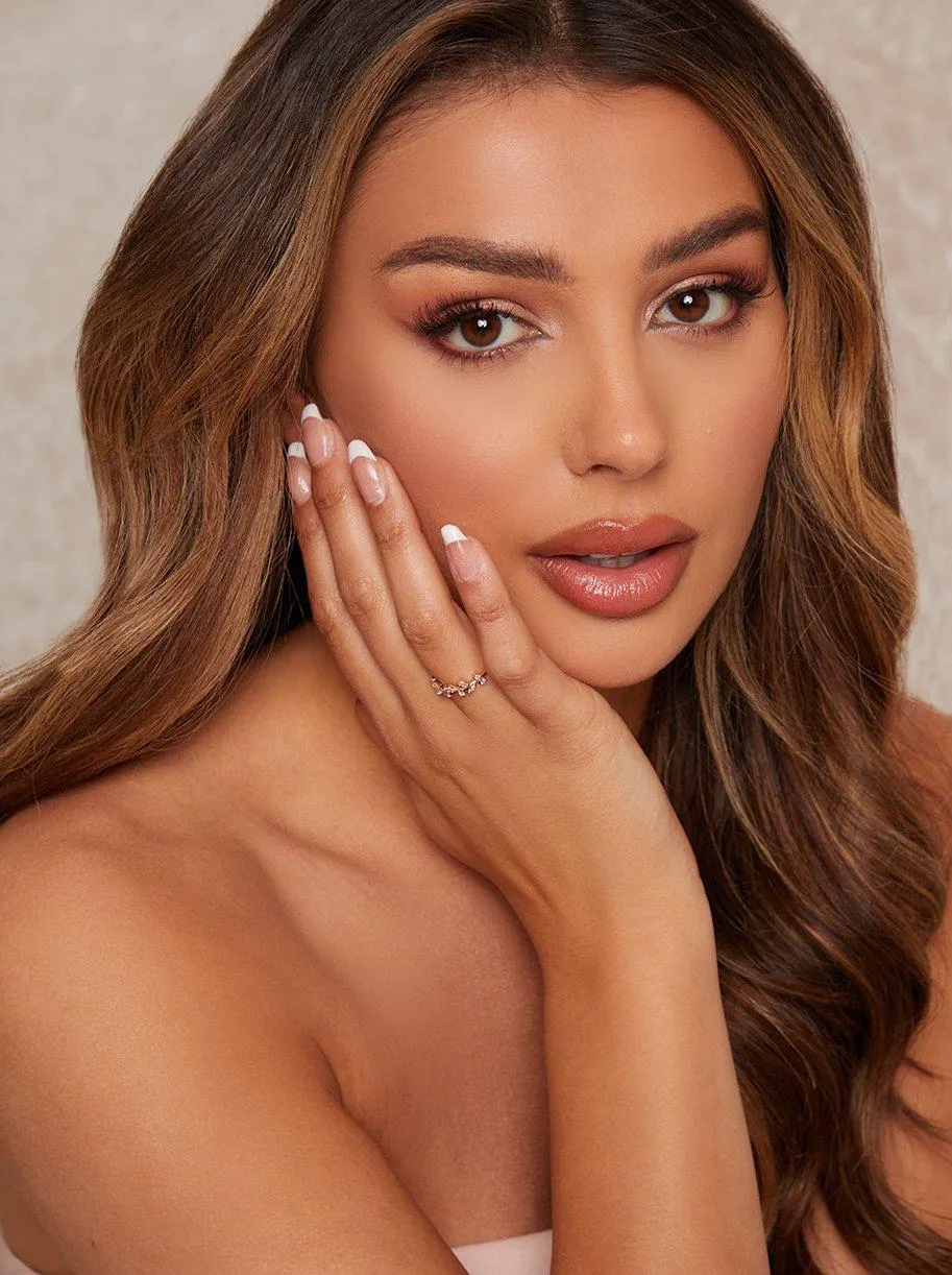 Diamante Detail Ring in Gold