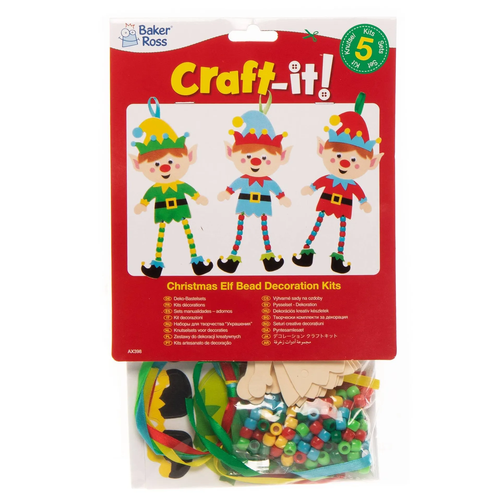 Christmas Elf Dangly Legs Decoration Kits