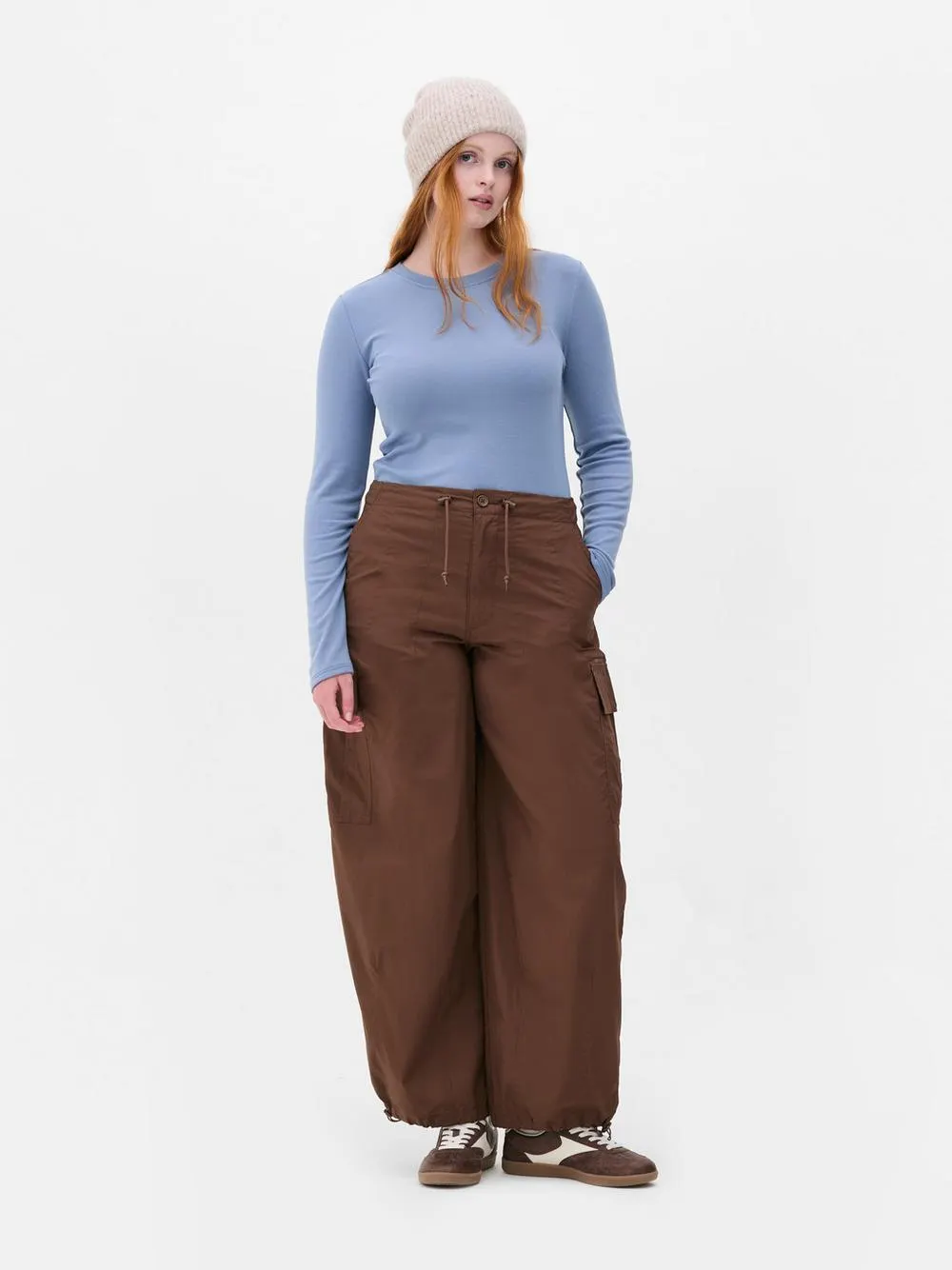 Low Rise Cargo Trousers