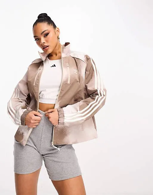 adidas Originals windbreaker in beige