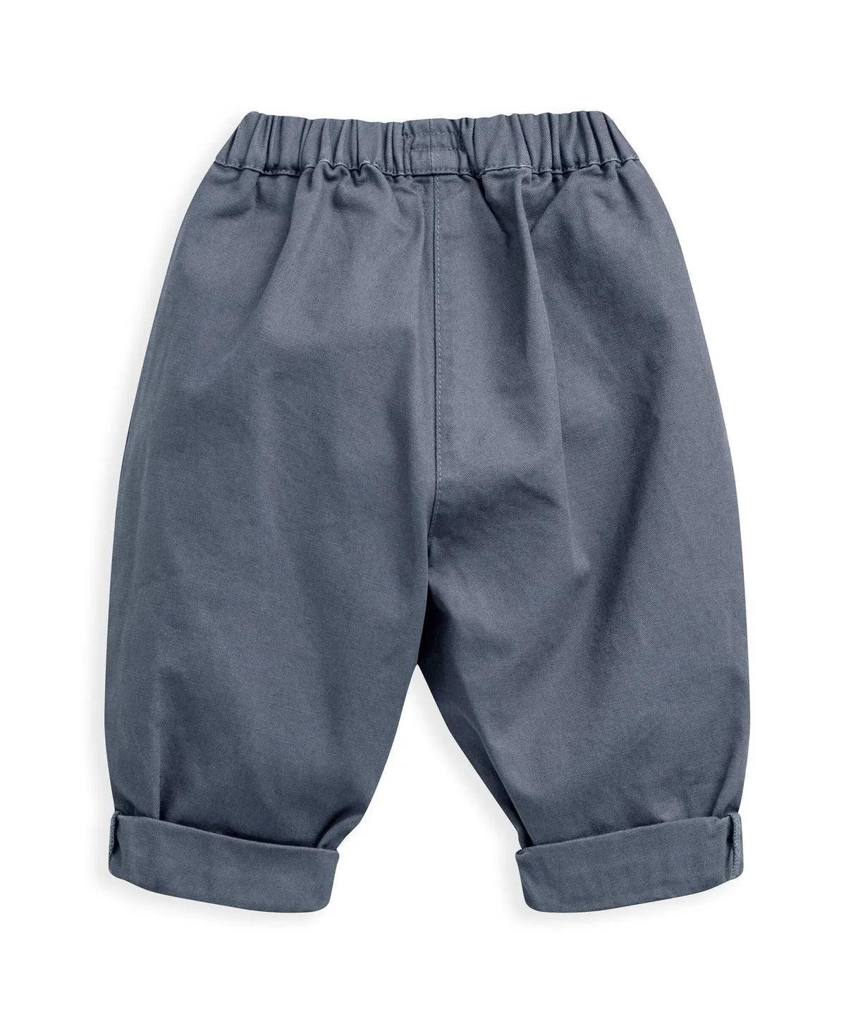 Relaxed Woven Trousers - Navy