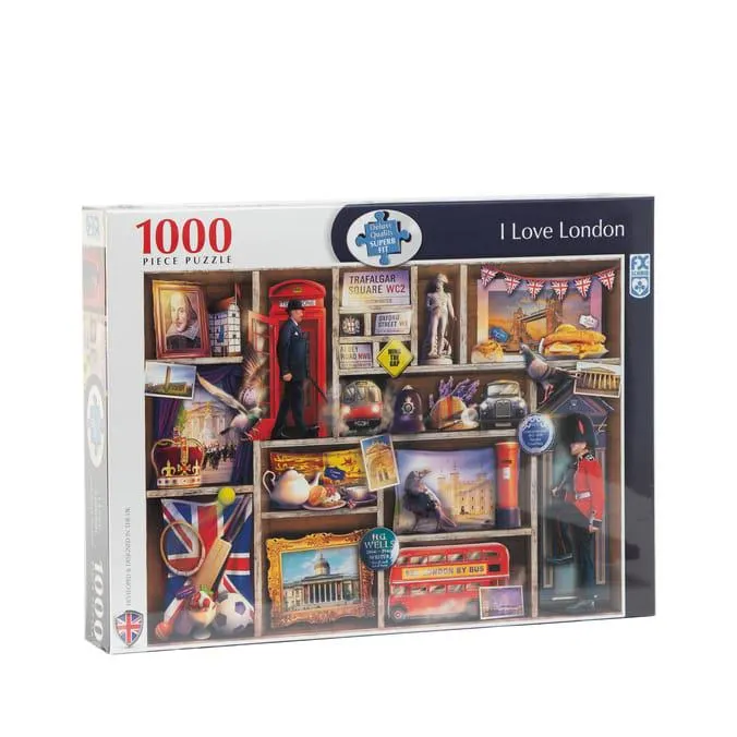 1000 Piece Puzzle - I Love London