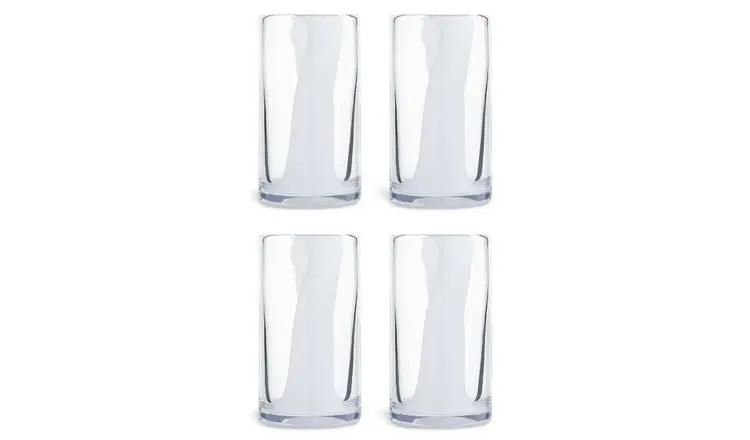 Habitat Art Glass Set of 4 Hi Ball Glasses