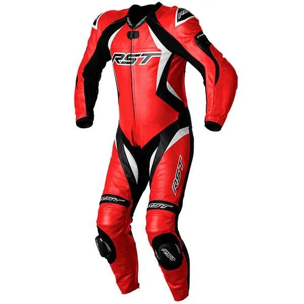 RST Tractech Evo 4 CE One Piece Leather Suit - Red / Black / White