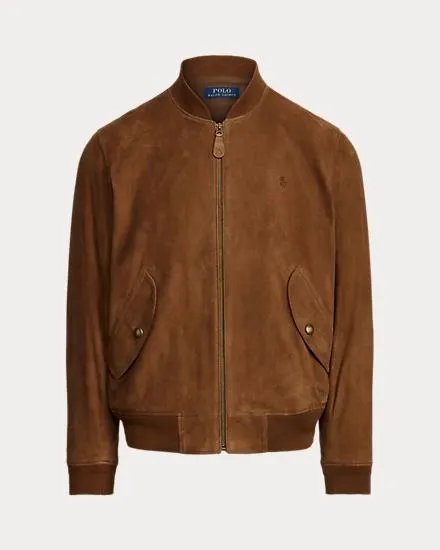 Suede Bomber Jacket