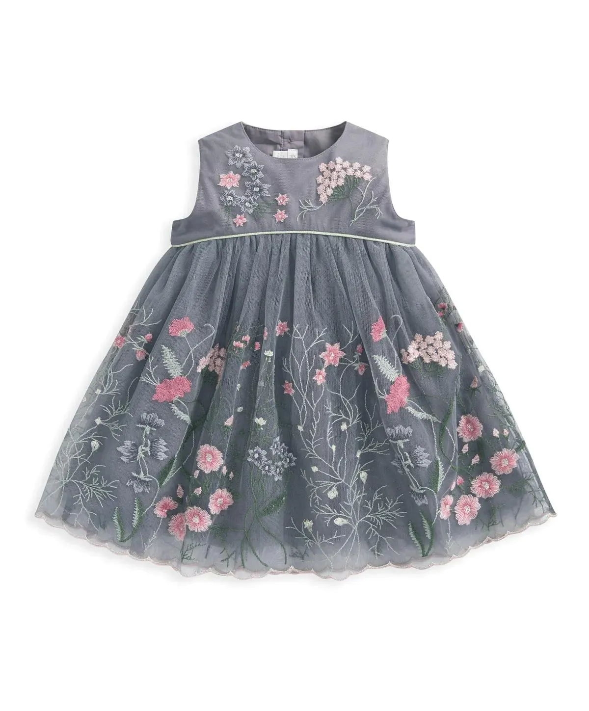 Floral Embroidered Dress - Multi