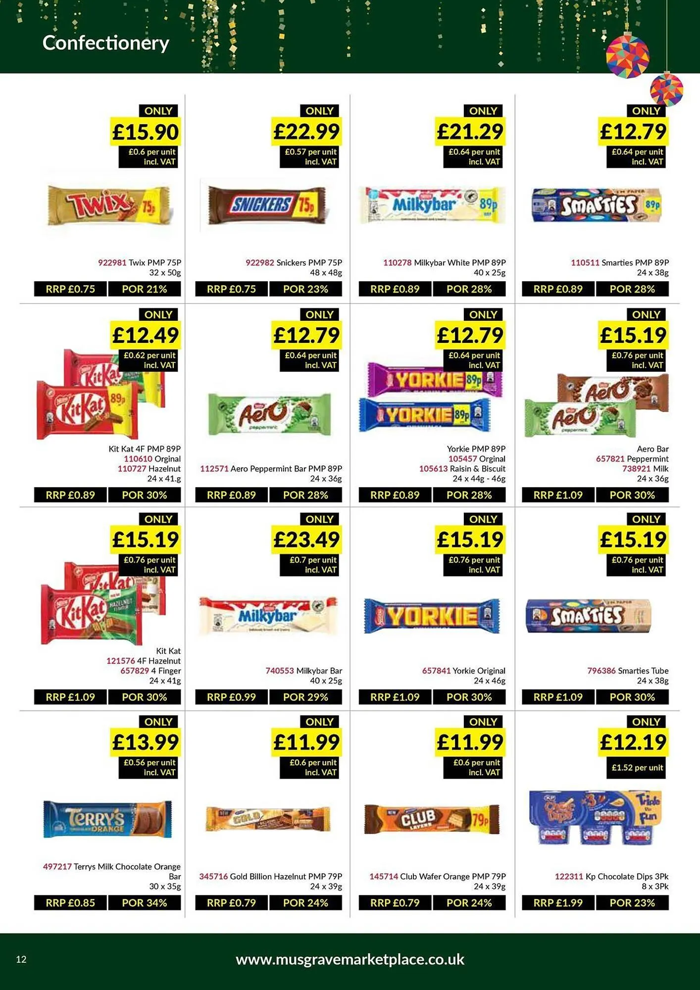 Musgrave MarketPlace leaflet from 8 December to 4 January 2026 - Catalogue Page 12